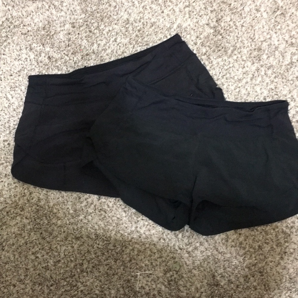 Lululemon speed shorts size 6. Black